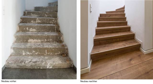 Bild Treppe alt und neu